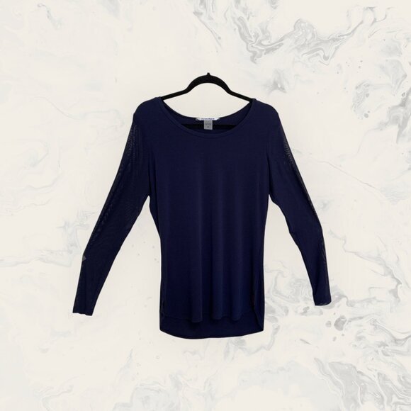 Peter Nygard Tops - Nygard Navy Blue Top Tunic Size Medium New With Tags